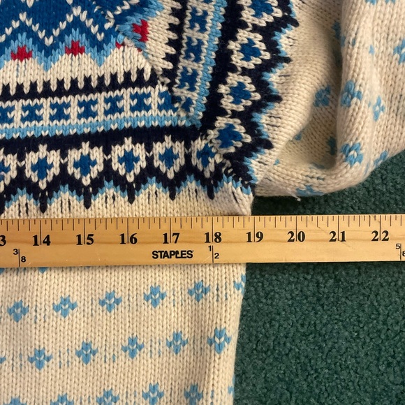 Frances Valentine Ella Fair Isle Knit Cardigan small - Picture 7 of 9